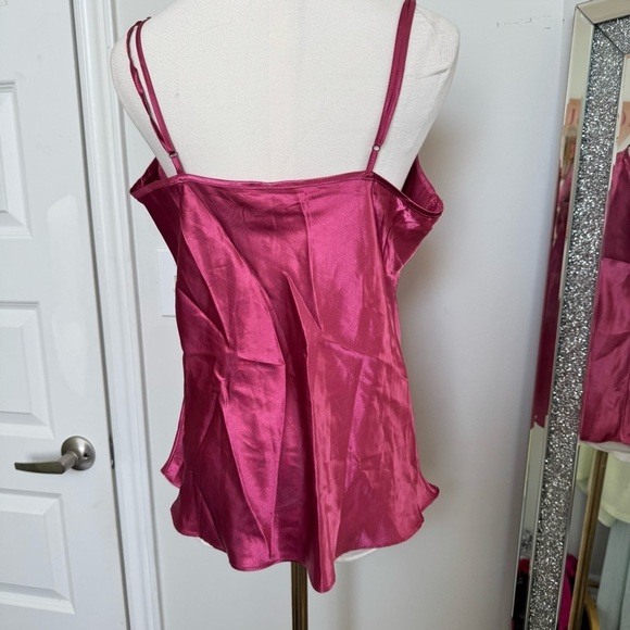 La vie en rose Pink Camisole Top bow coquette Y2K feminine L - Picture 4 of 5